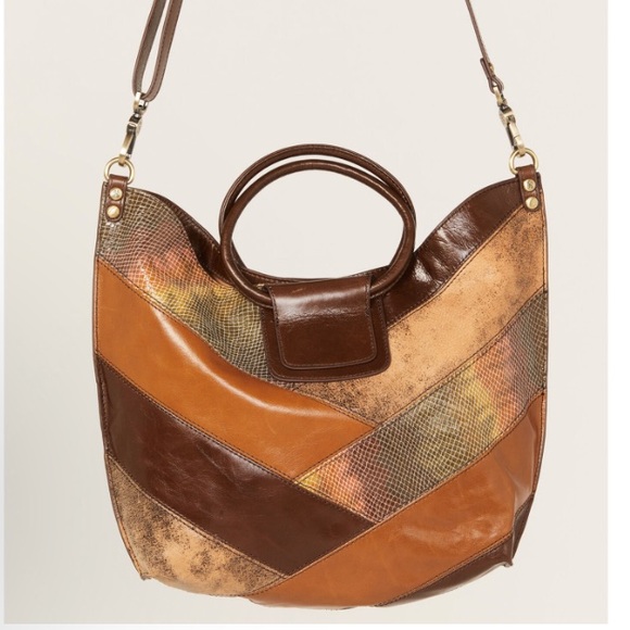 HOBO Sheila Tote in Mocha Patchwork Leather - Picture 13 of 13